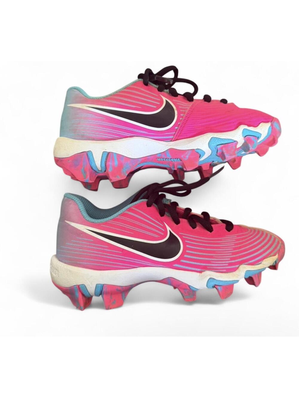 Kids Nike fast flex blue&pink  cleats size 11c